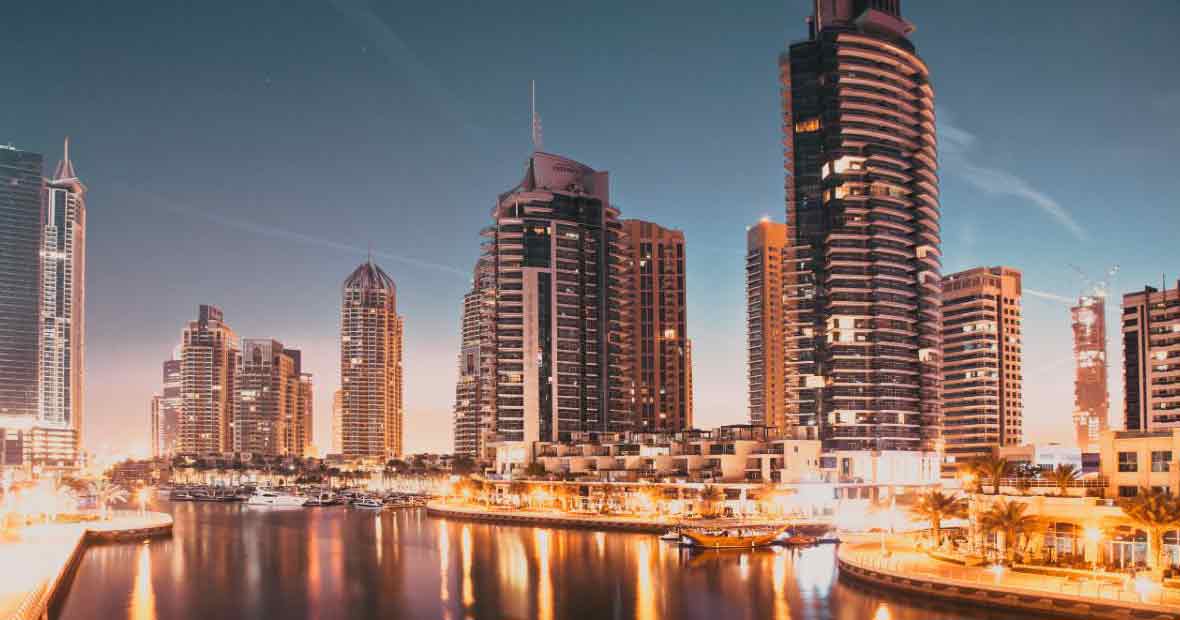 Dubai vue du ciel